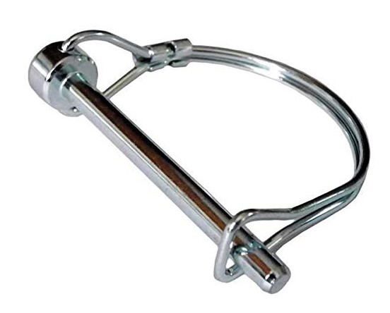 1/4" X 1-3/4" LOCK PIN D.W. ROUND BAIL ZINC PLATED